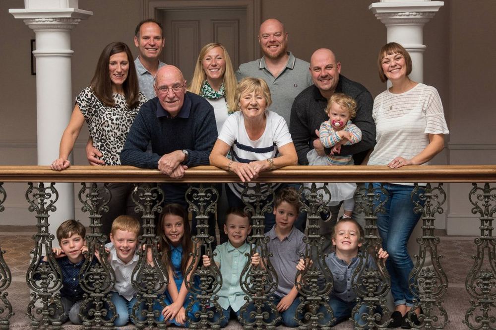 A multi-generational family portrait, full of warmth and connection.